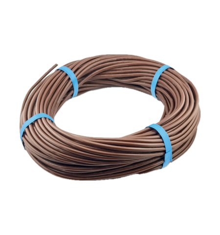 Маркуч PVC φ6 х 50м. тип спагети кафяв